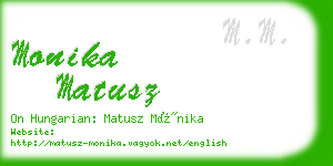 monika matusz business card